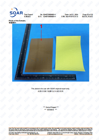 PFTE Adhesive Tape REACH Report