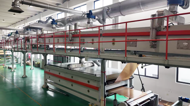 Glass fiber coating machine