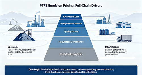 Main Factors Affecting the Price of PTFE Emulsion – A Complete Industry Chain Analysis